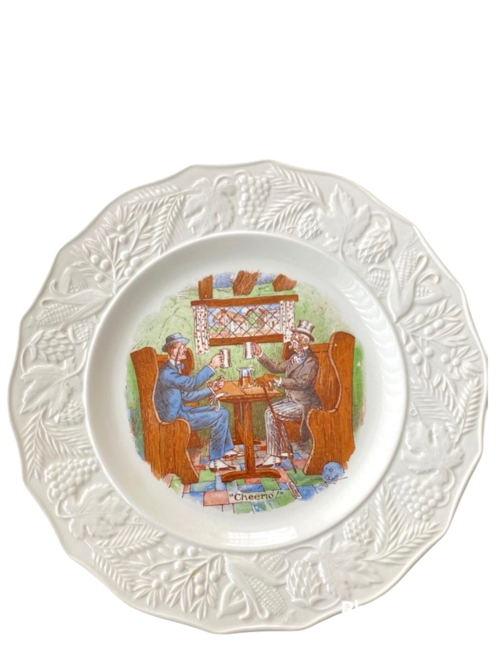 Fondeville Ambassador Ware International Toasts Series Cheerio Plate Vintage